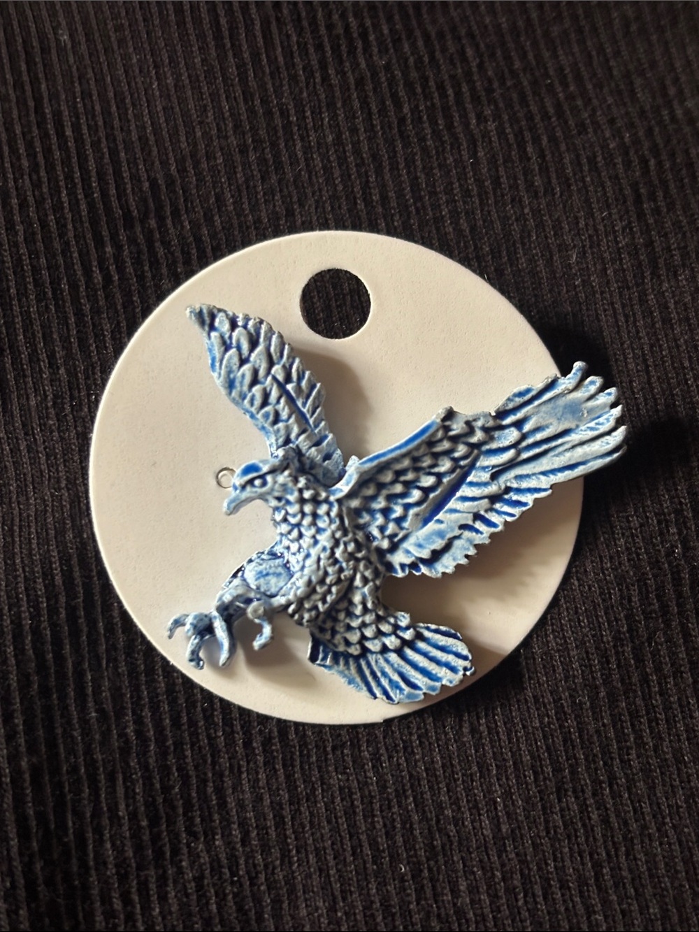 blue bird brooch